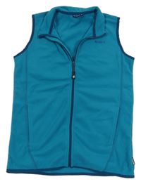 Tyrkysová fleecová funkční vesta Jako-o