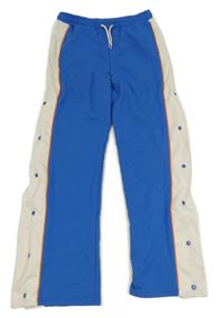 Modro-bílé teplákové široké kalhoty Ergeenomix vel. 176