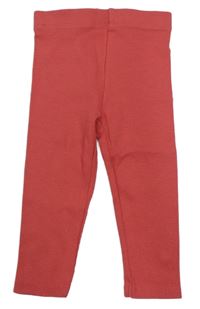 Jahodové žebrované legíny Ergee 