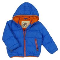 Modrá šusťáková zimní bunda s kapucí Charles Vögele