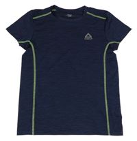 Tmavomodré melírované sportovní tričko Yigga 