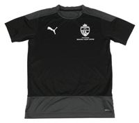 Černo-černý sportovní funkční dres s logem Puma