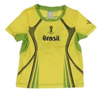 Žluto-zelený fotbalový dres Brasil 