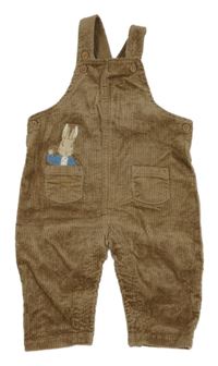 Béžové manšestrové laclové kalhoty s Peter Rabbit M&S