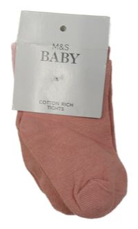 Nové - Starorůžové punčocháče M&S