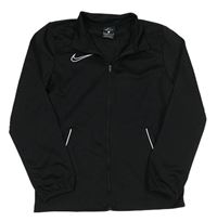 Černá funkční sportovní propínací mikina s logem Nike