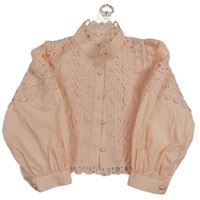 Nová - Broskvová lehká crop bunda s krajkou zn. Kids Star