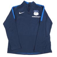 Tmavomodro-safírová funkční sportovní mikina se znakem Nike