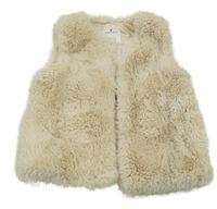 Smetanová kožešinová podšitá vesta Matalan