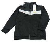 Nové - černo-bílá propínací sportovní mikina Slazenger