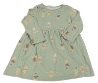 Světlekhaki šaty s myšmi H&M
