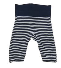 Tmavomodro-bílé pruhované tepláky C&A