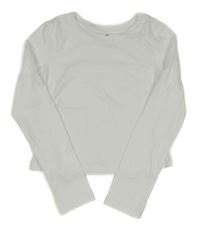 Bílé crop triko H&M