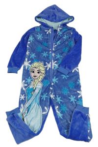 Tmavomodrofíialová plyšová kombinéza s Elsou a kapucí Disney