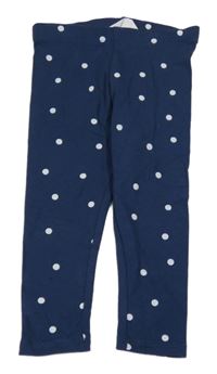 Tmavomodré puntíkaté legíny PRIMARK