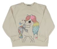 Smetanová mikina s pony C&A