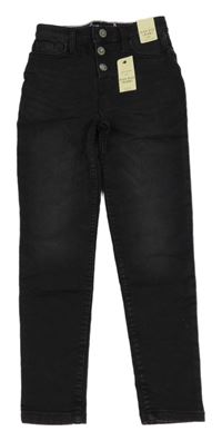 Nové - černé skinny high rise rifle RIVER ISLAND