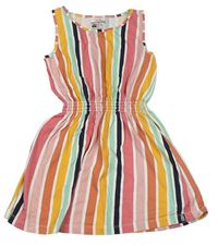 Barevné pruhované bavlněné šaty Soulcal