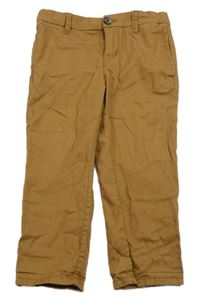 Hnědé plátěné kalhoty H&M