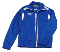 Modrá sportovní propínací mikina