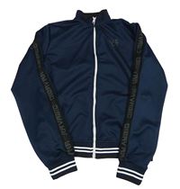 Tmavomodrá sportovní propínací mikina