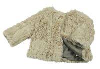 Béžová kožešinová zateplená bunda Zara