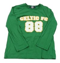 Zelené fotbalové triko s nápisem a číslem - Celtic