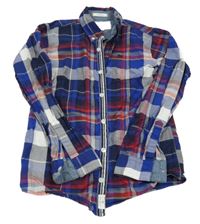 Modro-červeno-bílá kostkovaná košile Jasper Conran