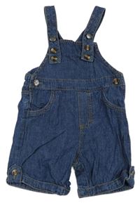 Tmavomodré riflové laclové kraťasy