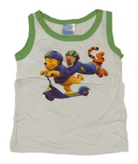 Bílé tílko s Púem a Tygrem Disney