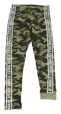 Army zateplené legíny s nápisy