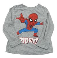 Šedé melírované triko se Spidermanem zn. C&A
