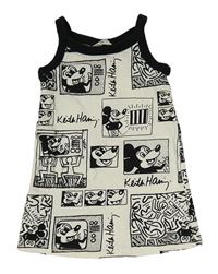 Bílo-černá tunika s Mickeym H&M