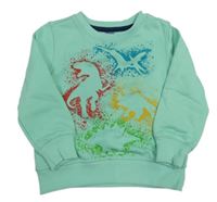 Zelená mikina s dinosaury zn. Dopodopo