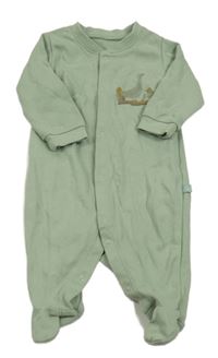 Khaki overal s husou 