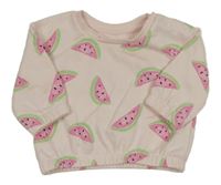 Světleůržová mikina s melouny Primark