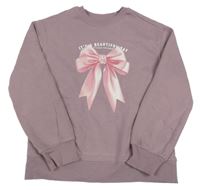 Lila mikina s mašlí 