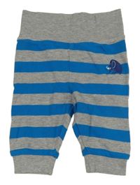 Šedo-modré pruhované lehké tepláky Topomini