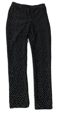 Černé sametové puntíkaté tregíny 