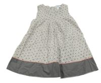 Šedé vzorované lehké šaty obaibi