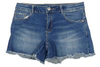 Modré riflové kraťasy Zara