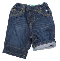 Tmavomodré riflové kraťasy C&A 