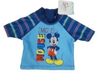 Nové - modro-tmavomodré UV tričko s Mickeym Disney