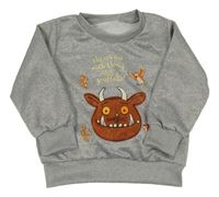 Šedá melírovaná mikina s Gruffalem 