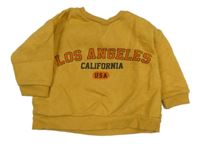 Okrová mikina s nápisem F&F