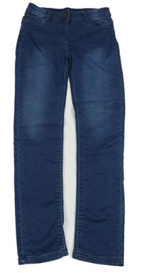 Tmavomodré skinny rifle Yigga