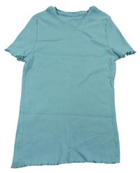 Světlemodré žebrované tričko Primark