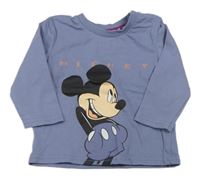 Šedomodré triko s Mickeym Primark
