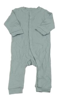 Zelenomodrý žebrovaný overal H&M