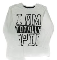 Bílé triko s nápisem Primark